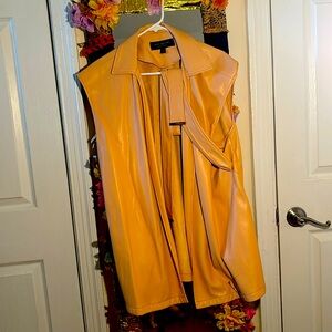 Faux Leather ButterScotch Vest